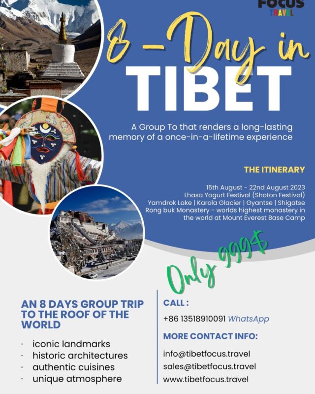 We have an exceptional group in Tibet at the upcoming YOGURT FESTIVAL in Lhasa. The tour covers Lhasa, Gyantse, Shigatse, Mount Everest Base Camp and the Yogurt festival in Lhasa. We already have some tourists joining this group, please contact us if interest. #tibettravel #tibettour #tibetfestivaltour #shotonfestivaltour #shotonfestival #ebctour #everestbasecamp #rongbukmonastery #traveltotibet #holidayintibet #tibetantravelagency #travelagencyintibet